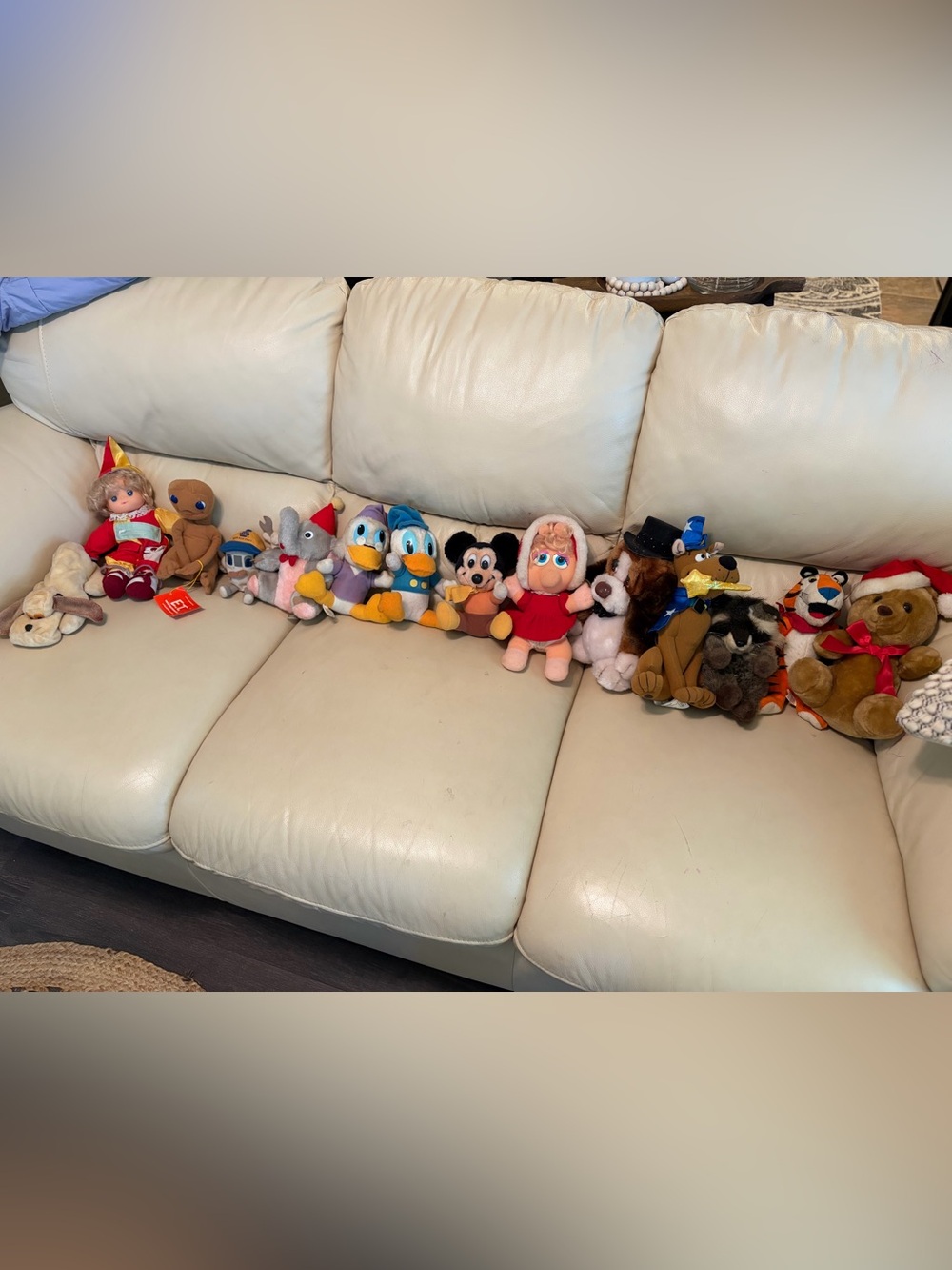 Lot of Vintage Plush Stuffed Animals 1980’s E.T, Mickey Mouse, Muppets, Scooby